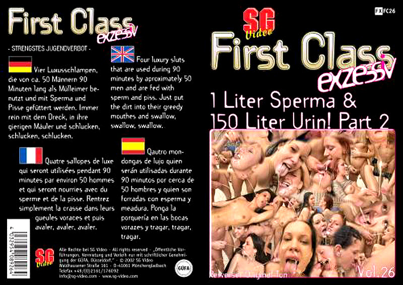 First Class #26 - 1 Liter Sperma & 150 Liter Urin! Part 2 / Первоклассный писсинг #26 - Литр спермы и 150 литров Мочи! Часть 2