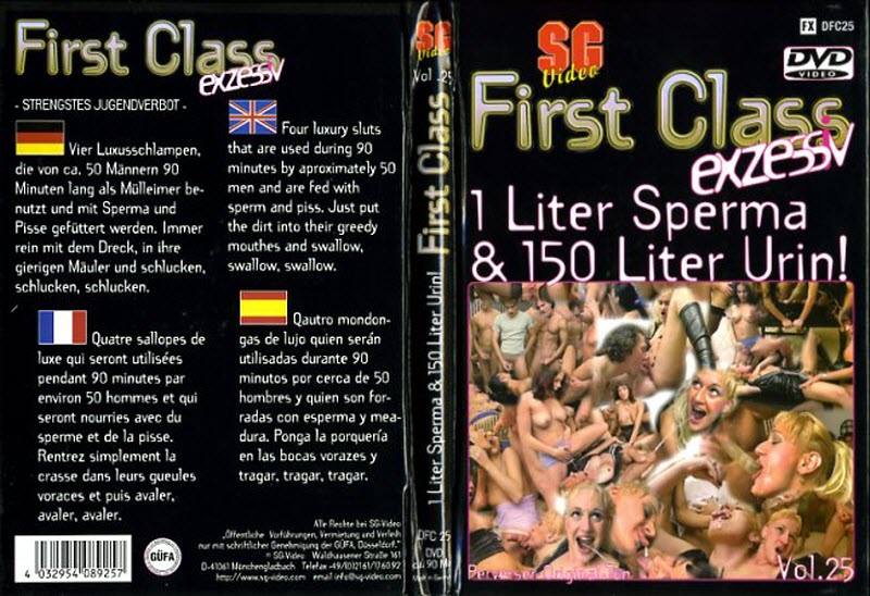 First Class #25 - 1 Liter Sperma & 150 Liter Urin / Первоклассный писсинг #25 - Литр спермы и 150 литров Мочи